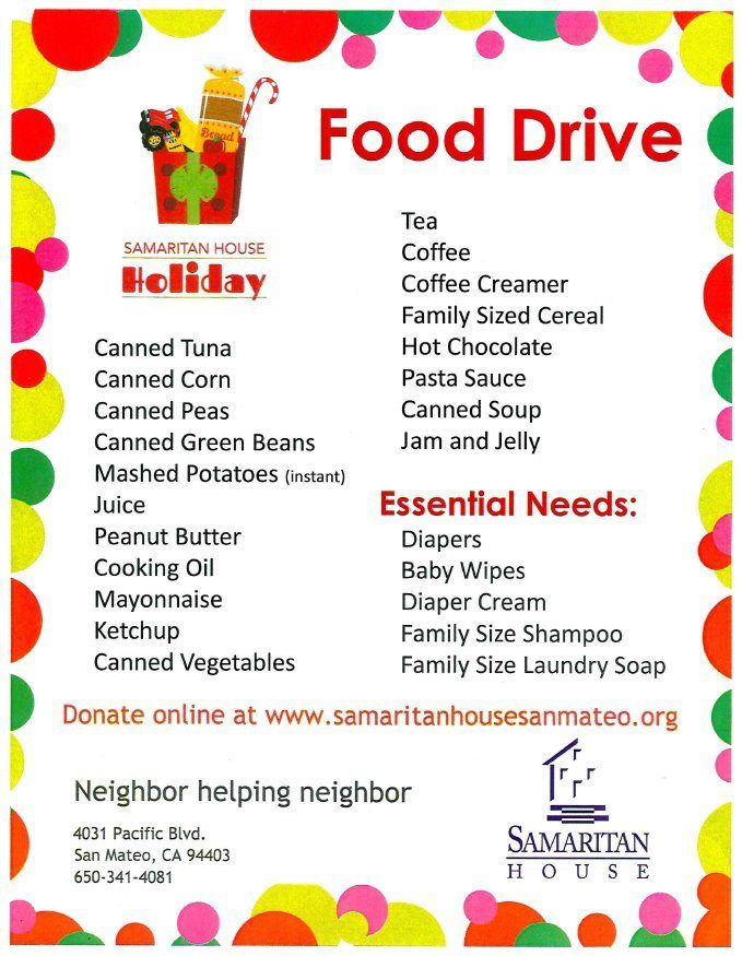 Samaritan House - Food Drive